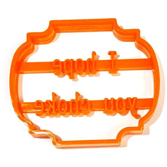 CQ House Wares Sarcastic Sassy 4 pc Plastic Cookie Cutters Molds Orange - Picture 4 of 7